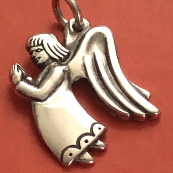 James Avery Retired Praying Angel Charm Pendant - Picture 2 of 6